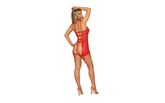 Dreamgirl Garter Harness And G-string Chemise OS BabyDolls And Chemises